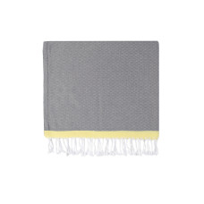 Рушник Barine Pestemal - Basak 95*165 Grey-Yellow сірий-жовтий