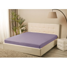 Простирадло трикотажне на резинці Iris Home - Ліловий 160*200+25
