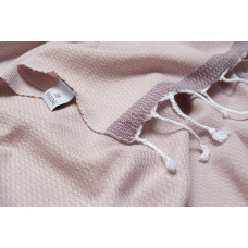 Рушник Barine Pestemal - Basak 95*165 Powder-Mauve пудровий-ліловий