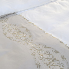 Постільна білизна Dantela Vita сатин з вишивкою - Elegance євро