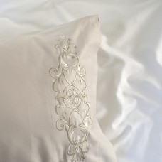 Постільна білизна Dantela Vita сатин з вишивкою - Elegance євро
