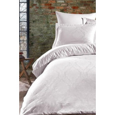 Постільна білизна Dantela Vita сатин жакард - Parashie beyaz білий євро