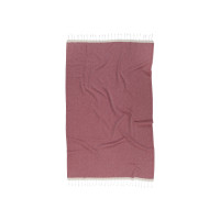 Рушник Barine Pestemal - Basak 95*165 Marsala-Beige марсала-бежевий