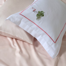 Постільна білизна Dantela Vita сатин з вишивкою - Flamenco євро