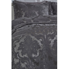 Покривало жакард з наволочками Dantela Vita - Armada antrasit антрацит євро