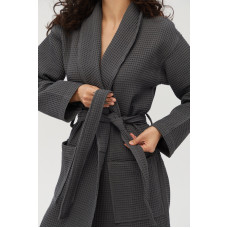 Халат Lotus Home - Waffle antrasit L