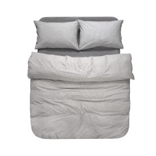 Постільна білизна Lotus Home Washed cotton - Daften antracite полуторний