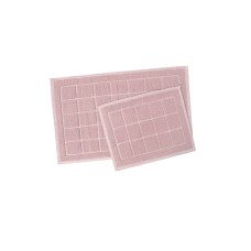 Набір килимків Karaca Home - Kelly Quatro pudra пудровий 50*80+50*40
