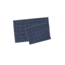 Набір килимків Karaca Home - Kelly Quatro indigo індиго 50*80+50*40