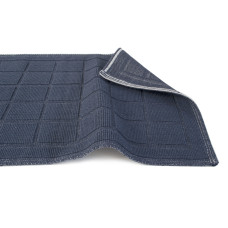 Набір килимків Karaca Home - Kelly Quatro indigo індиго 50*80+50*40