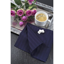 Набір столових серветок Iris Home - Темно-синій сатин страйп 1*1 30*30 (6 од)