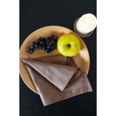 Набір столових серветок Iris Home - Кавовий сатин страйп 1*1 35*35 (6 од)