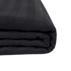 Простирадло Iris Home Готель - Сатин Страйп 1*1 чорний 90*200*25 на резинці