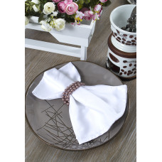 Набір столових серветок Iris Home - Білий сатин класік 50*50 (6 од)