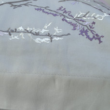 Постільна білизна Dantela Vita сатин з вишивкою - Blesk gri сірий євро