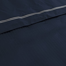 Постільна білизна Dantela Vita сатин з вишивкою - Imge lacivert синій євро