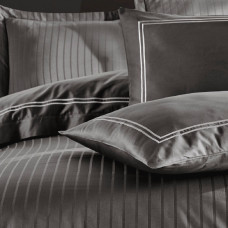 Постільна білизна Dantela Vita сатин з вишивкою - Imge gri сірий євро