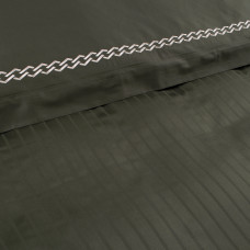 Постільна білизна Dantela Vita сатин з вишивкою - Nuans haki хакі євро