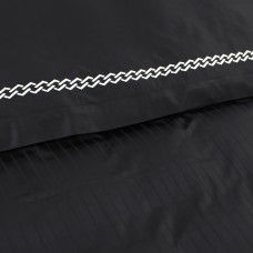 Постільна білизна Dantela Vita сатин з вишивкою - Nuans siyah чорний євро