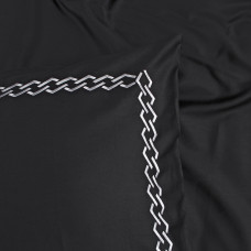 Постільна білизна Dantela Vita сатин з вишивкою - Nuans siyah чорний євро