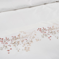 Постільна білизна Dantela Vita сатин з вишивкою - Alya krem кремовий сімейний