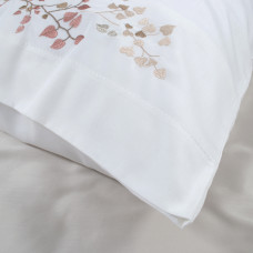 Постільна білизна Dantela Vita сатин з вишивкою - Alya krem кремовий сімейний