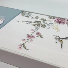 Постільна білизна Dantela Vita сатин з вишивкою - Ruya krem кремовий сімейний