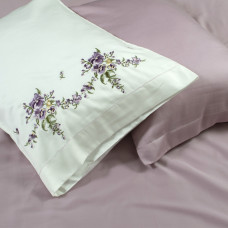 Постільна білизна Dantela Vita сатин з вишивкою - Nisa сімейний