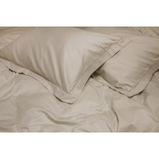 Постільна білизна сатин premium Lotus Home - Dakota бежево-пудровий євро