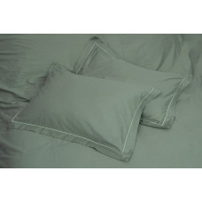 Постільна білизна сатин premium Lotus Home - Dakota оливковий євро