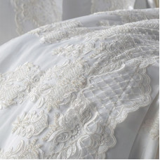 Набір постільної білизни з мереживом та покривалом піке Dantela Vita - Anna Carina євро