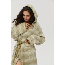 Халат Lotus Home - Lilya muslin olive L/XL