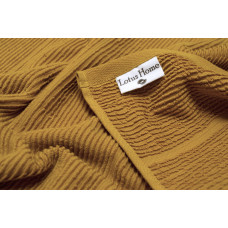 Рушник Lotus Home - Sophie mustard гірчичний 90*150