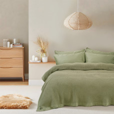 Покривало Lotus Home - Rius olive оливковий 240*260