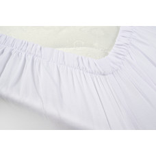 Простирадло Lotus Готель - Сатин Класік білий Туреччина 160*200*35 на резинці