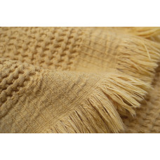 Рушник Lotus Home - Rius mustard гірчичний 50*100