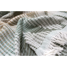 Покривало Lotus Home - Girona зелений/гірчичний 230*240