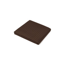 Простирадло Iris Home Готель - Сатин Страйп 1*1 кавовий 160*200*25 на резинці