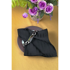 Набір столових серветок Iris Home - Чорний сатин страйп 1*1 35*35 (6 од)