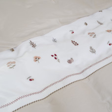 Постільна білизна Dantela Vita сатин з вишивкою - Benedict bej бежевий євро