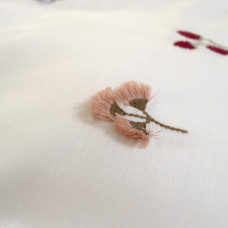 Постільна білизна Dantela Vita сатин з вишивкою - Benedict bej бежевий євро