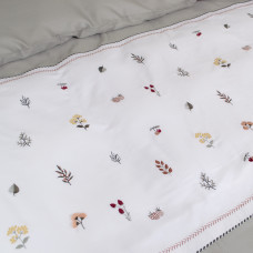 Постільна білизна Dantela Vita сатин з вишивкою - Benedict gri сірий євро