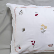 Постільна білизна Dantela Vita сатин з вишивкою - Benedict gri сірий євро