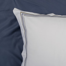 Постільна білизна Dantela Vita сатин з вишивкою - Florentino beyaz-lacivert білий-синій євро