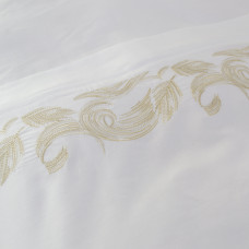 Постільна білизна Dantela Vita сатин з вишивкою - Angelina bej бежевий євро