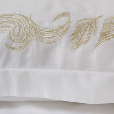 Постільна білизна Dantela Vita сатин з вишивкою - Angelina bej бежевий євро