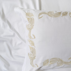 Постільна білизна Dantela Vita сатин з вишивкою - Angelina bej бежевий євро