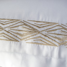 Постільна білизна Dantela Vita сатин з вишивкою - Alina bej бежевий євро