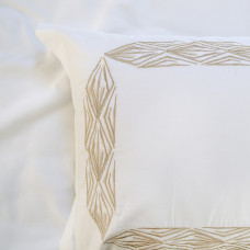 Постільна білизна Dantela Vita сатин з вишивкою - Alina bej бежевий євро