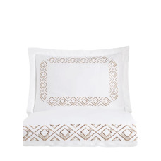 Постільна білизна Dantela Vita сатин з вишивкою - Valentina євро